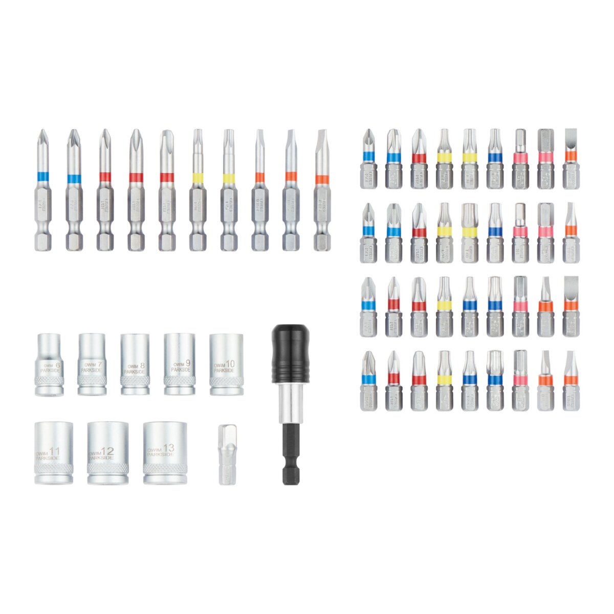 PARKSIDE® Bit- / Bit-Stecknuss Set »PBS3 A2«, farbcodiert - B-Ware 
