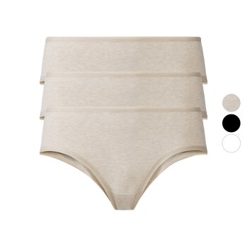 esmara® Damen Hipster, 3 Stück, mit hohem...