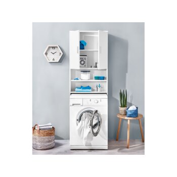 LIVARNO home Waschmaschinen-Überbauschrank »Liverpool«, 2 Böden - B-Ware neuwertig