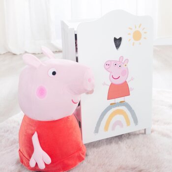 roba Puppenkleiderschrank Peppa Pig, weiß lackiert - B-Ware sehr gut