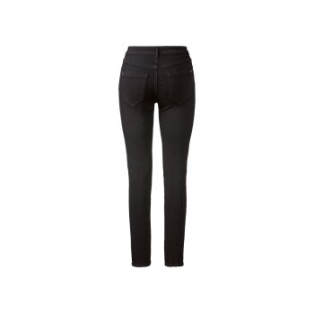 esmara® Damen Jeans, Super Skinny Fit, mit normaler Leibhöhe (schwarz, 38) - B-Ware neuwertig