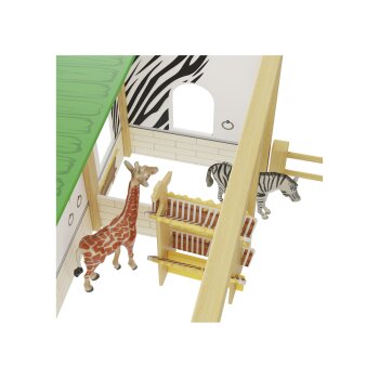 Playtive Set Bauernhof / Feenbaum / Zoo, aus Holz (Zoogehege) - B-Ware neuwertig