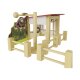 PLAYTIVE Set Bauernhof / Feenbaum / Zoo, aus Holz (Zoogehege) - B-Ware neuwertig