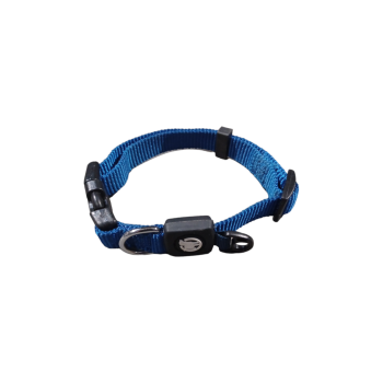DDOXX Hundehalsband, Nylon, verstellbar, Gr. S, blau -...