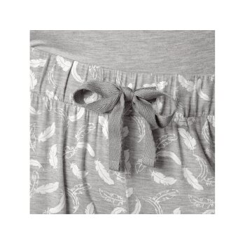 esmara® Damen Pyjama mit Rundhalsausschnitt (grau, S(36/38)) - B-Ware neuwertig