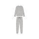 esmara® Damen Pyjama mit Rundhalsausschnitt (grau, S(36/38)) - B-Ware neuwertig