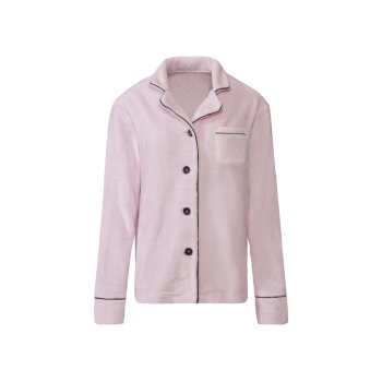 esmara® Damen Plüsch-Hausanzug mit Reverskragen (pink, S(36/38)) - B-Ware neuwertig