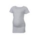 esmara® Damen Umstands T-Shirt mit hohem Bio-Baumwollanteil (grau, L(44/46)) - B-Ware neuwertig