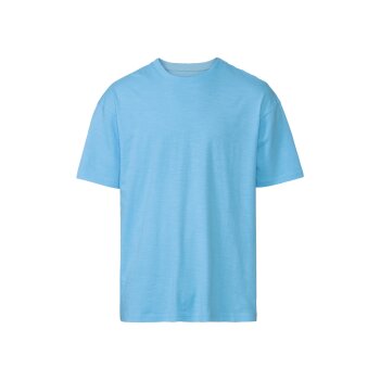 LIVERGY® Herren T-Shirt mit Print, hellblau, L...
