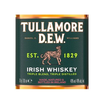 TULLAMORE Dew Irish Whiskey Triple Distilled mit Geschenkbox und Glas 40% Vol