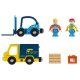 PLAYTIVE Fahrzeug-Set, mit Magnetkupplung (Postauto und Gabelstapler) - B-Ware sehr gut