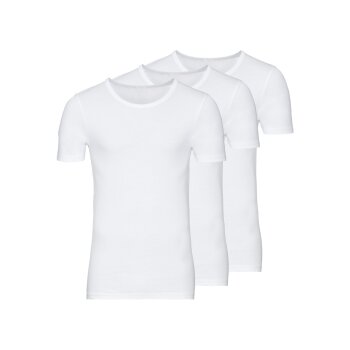 LIVERGY® Herren Feinripp-Unterhemden, 3 Stück, aus reiner Baumwolle - B-Ware