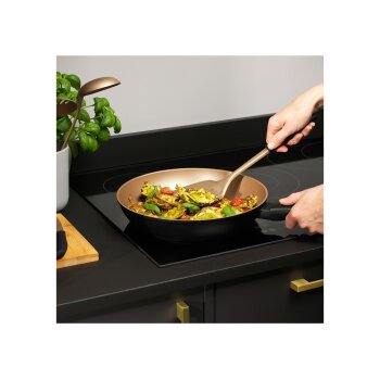 Russell Hobbs Aluminium Bratpfanne Opulence Collection Schwarz/Gold (24cm) - B-Ware Transportschaden Kosmetisch