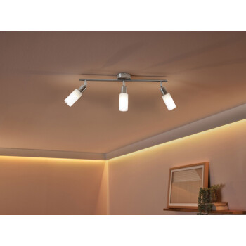 Livarno home Deckenspot LED Glas 3 flammig, Zylinderform - B-Ware gut