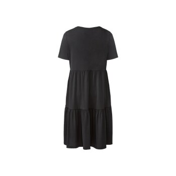 esmara® Damen Kleid, leger, leicht tailliert geschnitten (schwarz, XL(48/50)) - B-Ware neuwertig