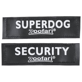 zoofari® Hundegeschirr, verstellbar, austauschbare Klettsticker (blau, Gr. L) - B-Ware neuwertig