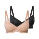 esmara® Damen Bügel-BHs, 2 Stück, gemouldete Cups - B-Ware