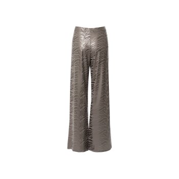 esmara® Damen Hose, Wide Leg, mit Metallic-Animal-Schimmereffekt - B-Ware