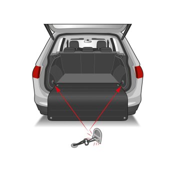 ULTIMATE SPEED® Kofferraumschondecke / Kofferraum Organizer / Faltbarer (Ladekantenschutz) - B-Ware sehr gut