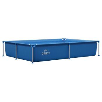 CRIVIT Metal-Frame-Pool, 228 x 159 x 42 cm - B-Ware...