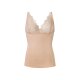 esmara® Damen Formhemd, mit eingestrickten Stützzonen (schmale Träger/beige, M(40/42)) - B-Ware neuwertig