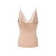 esmara® Damen Formhemd, mit eingestrickten Stützzonen (schmale Träger/beige, M(40/42)) - B-Ware neuwertig