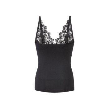 esmara® Damen Formhemd, mit eingestrickten Stützzonen (schmale Träger/schwarz, S(36/38)) - B-Ware neuwertig
