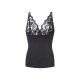 esmara® Damen Formhemd, mit eingestrickten Stützzonen (schmale Träger/schwarz, S(36/38)) - B-Ware neuwertig