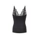 esmara® Damen Formhemd, mit eingestrickten Stützzonen (schmale Träger/schwarz, S(36/38)) - B-Ware neuwertig