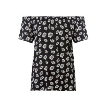 esmara® Damen T-Shirt, mit gesmokter Raffung am Ausschnitt - B-Ware