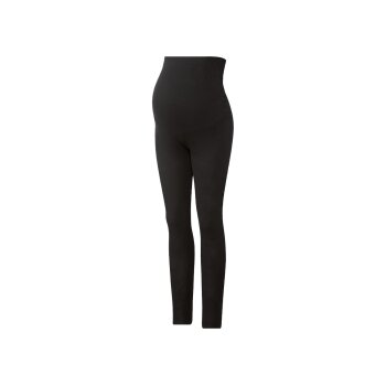 esmara® Damen Umstandsleggings, 2 Stück, mit Bio-Baumwolle (schwarz/grau, XS(32/34)) - B-Ware neuwertig
