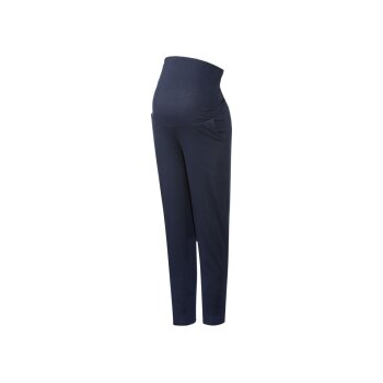 esmara® Damen Umstands-Sommerhose, mit elastischem Bauchband (marine, XL (48/50)) - B-Ware neuwertig