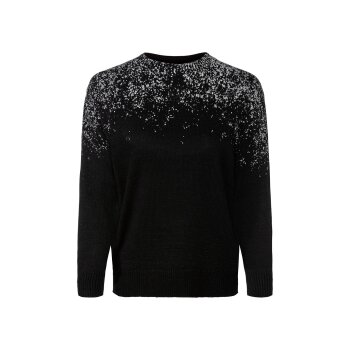 esmara® Damen Pullover mit festlichem Glitzereffekt (schwarz, L(44/46)) - B-Ware neuwertig