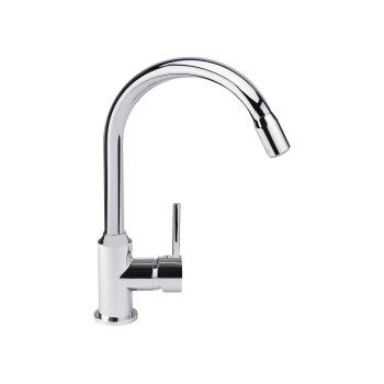 LIVARNO home LED-Spültischarmatur, 360° schwenkbar (chrom) - B-Ware gut