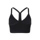 CRIVIT Damen Sportbustier, Light Level, mit herausnehmbaren Pads (schwarz, L(44/46)) - B-Ware neuwertig