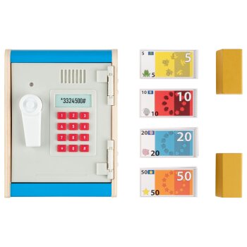 Playtive Holz Küchen- und Kaufmannsladenzubehör, Modell 2021 (Safe) - B-Ware neuwertig