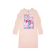 Damen Bigshirt, aus weicher Single-Jersey-Qualität, mit großem Print (Barbie/pink, S(36/38)) - B-Ware sehr gut