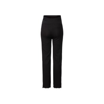 esmara® Damen Umstandspyjama aus weicher Ripp-Qualität (schwarz, M(40/42)) - B-Ware neuwertig