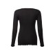 esmara® Damen Umstandspyjama aus weicher Ripp-Qualität (schwarz, M(40/42)) - B-Ware neuwertig