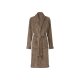 LIVARNO home Damen Bademantel, hochwertige Mikrofaser-Qualität (taupe, M) - B-Ware neuwertig