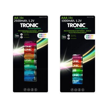 TRONIC® Ni-MH-Akkus »Ready 2 Use Color«,...