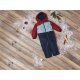 lupilu® Baby Kleinkinder Jungen Schneeoverall mit Kapuze (rot/navy, 92) - B-Ware neuwertig