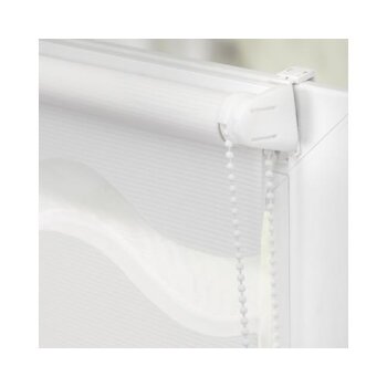 Lichtblick Duo Rollo Welle Klemmfix, ohne Bohren, 70 x 150 cm, weiß - B-Ware neuwertig