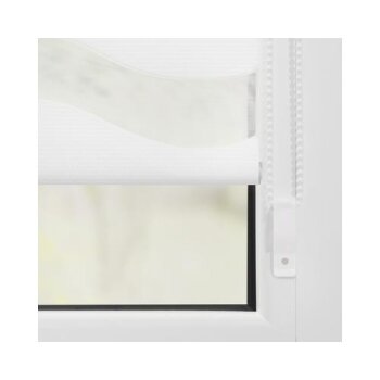 Lichtblick Duo Rollo Welle Klemmfix, ohne Bohren, 70 x 150 cm, weiß - B-Ware neuwertig