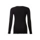 esmara® Damen Umstandslangarmshirt mit seitlicher Raffung (schwarz, S(36/38)) - B-Ware neuwertig