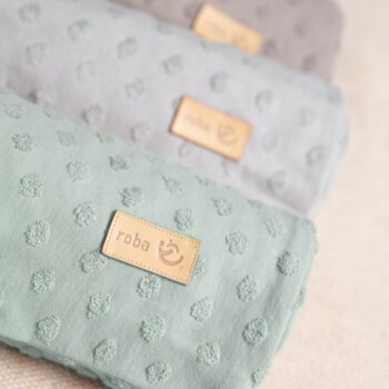 roba Kinderbettwäsche 100 x 135 cm Lil Planet - Bettwäsche 2-teilig aus Baumwolle, frosty green - B-Ware sehr gut