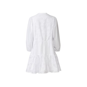 esmara® Damen Kleid mit modischer Lochstickerei (weiß, 40) - B-Ware neuwertig