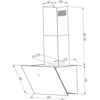 respekta CH112060S Dunstabzugshaube - B-Ware sehr gut