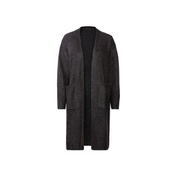 esmara® Damen Longcardigan, extra weich (dunkelgrau, M(40/42)) - B-Ware neuwertig