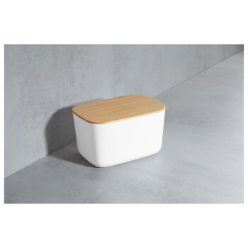 LIVARNO home WC-Bürste / Kosmetiktücherbox / Aufbewahrungsbox, mit Bambus - B-Ware